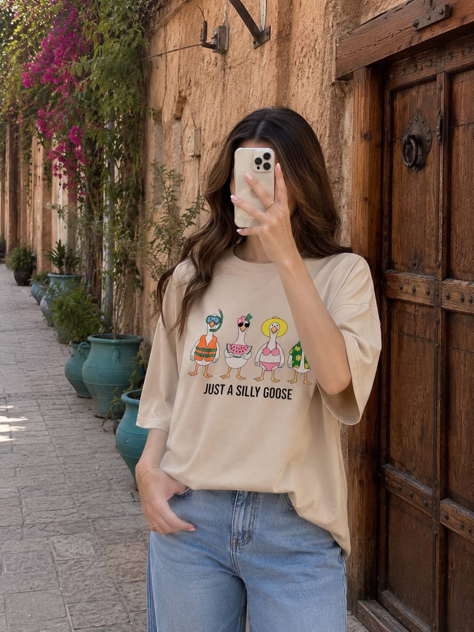 تیشرت باکسی طرح اردک ۲