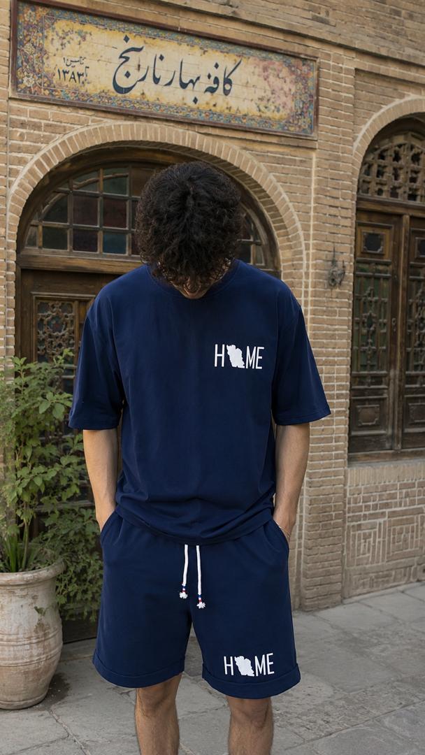 ست تاپ و شلوارک طرح home